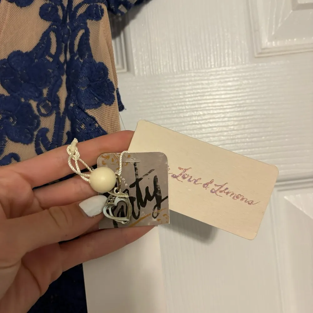 For Love & Lemons Blue Temecula Short Sleeve Dress NWT - Image 4