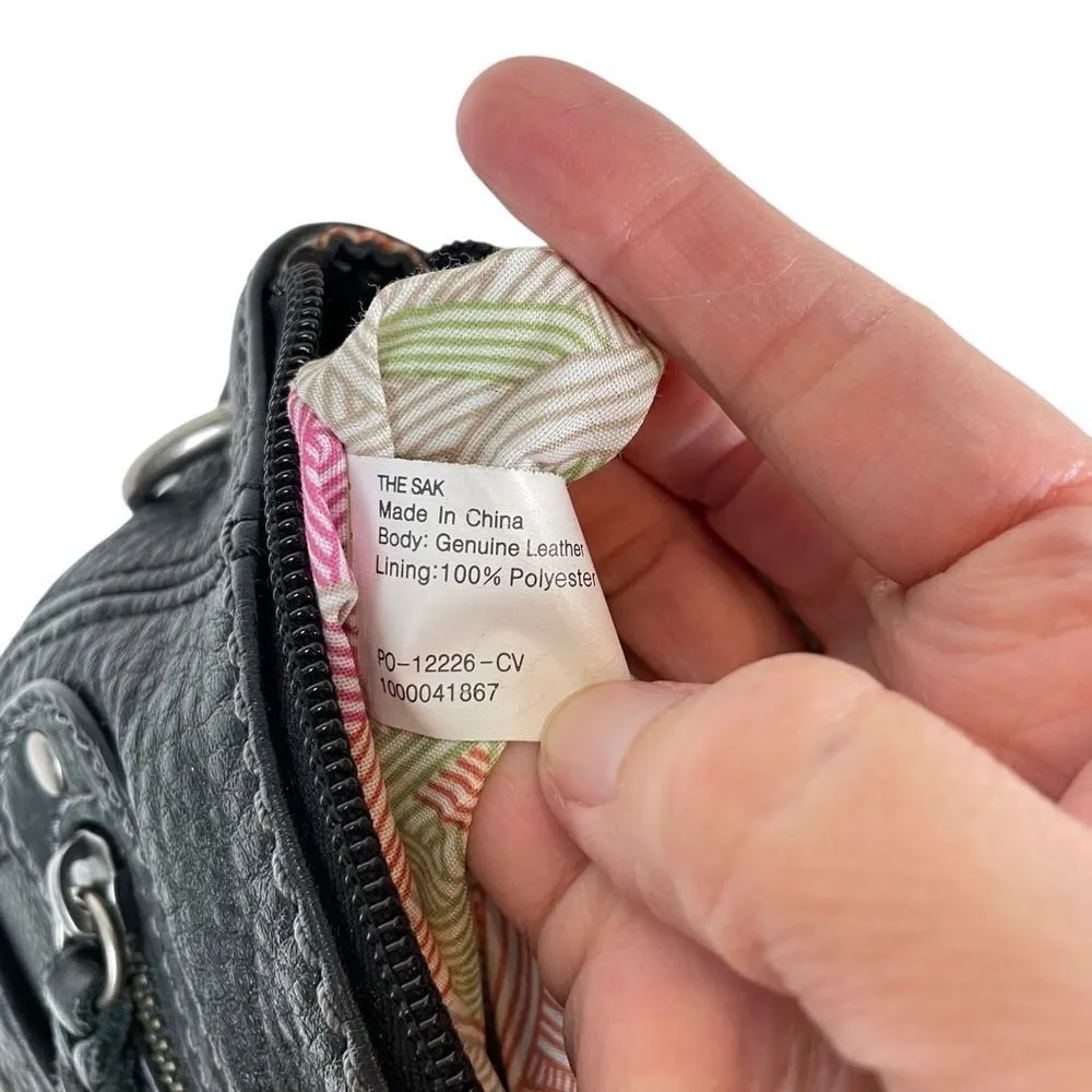 The Sak Sequoia black leather hobo shoulder bag purse - Image 13