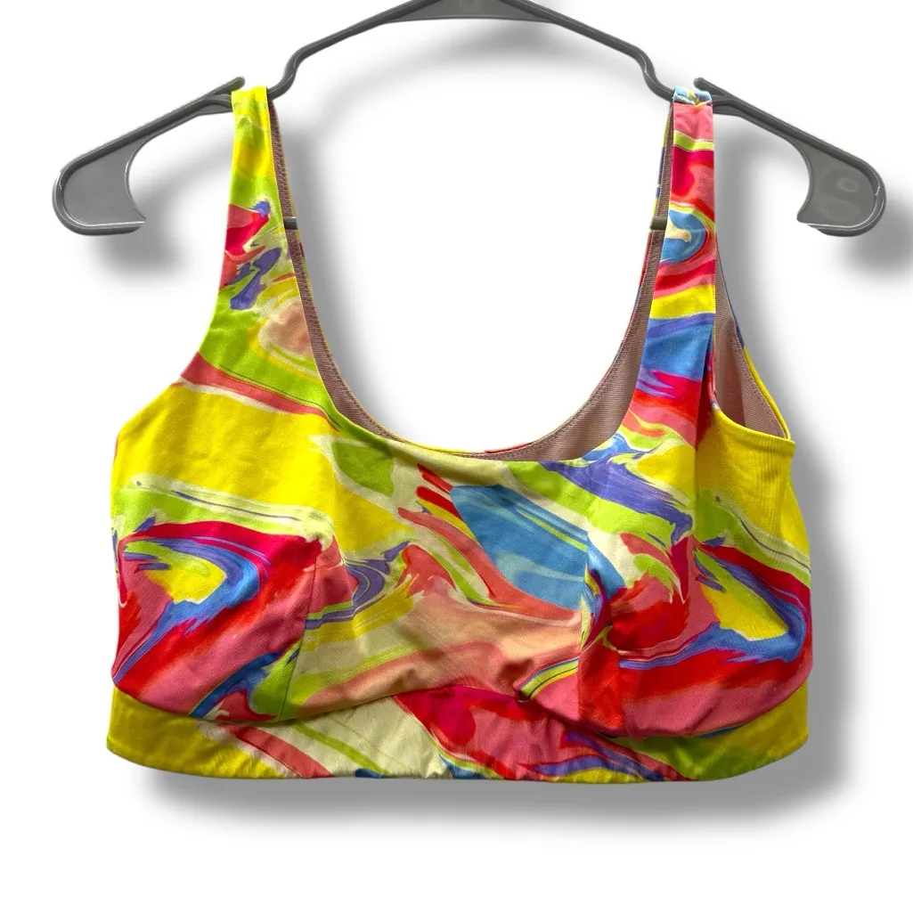 Yitty Lizzo Rainbow Pride Shaping Midi Bralette‎ Sports Bra Sz L - Image 3