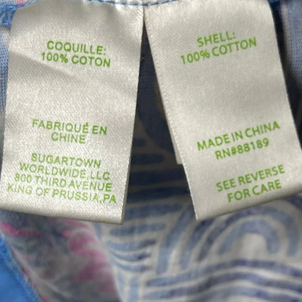 Lilly Pulitzer BEACON DRESS All Together Now Knit Blue Pink Lilac S - Image 7