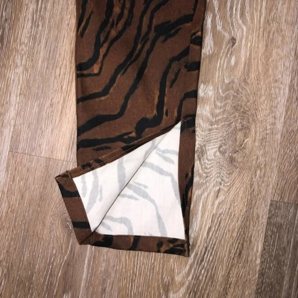 WeWoreWhat Tiger Stripe Piped Stiletto Slit The Icon Jeans 27 - Image 5