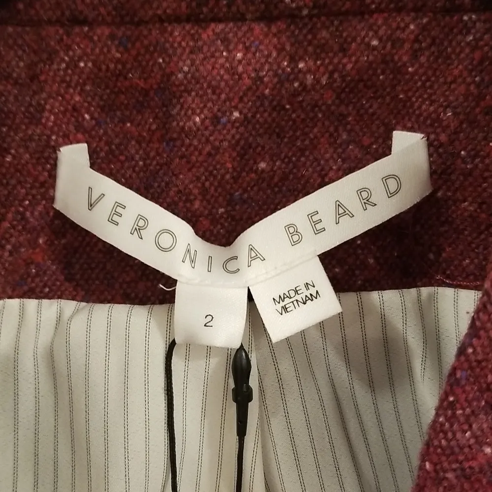 💕VERONICA BEARD💕 Farley Dickey Jacket ~ Berry 2 NWT - Image 13