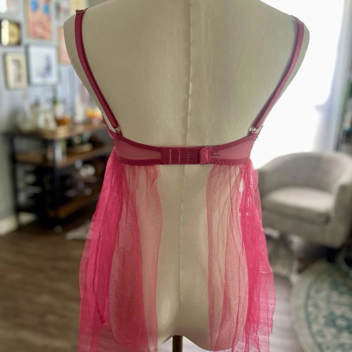 Victoria’s Secret Pink Babydoll Lingerie Bra, Size Medium Women’s - Image 3