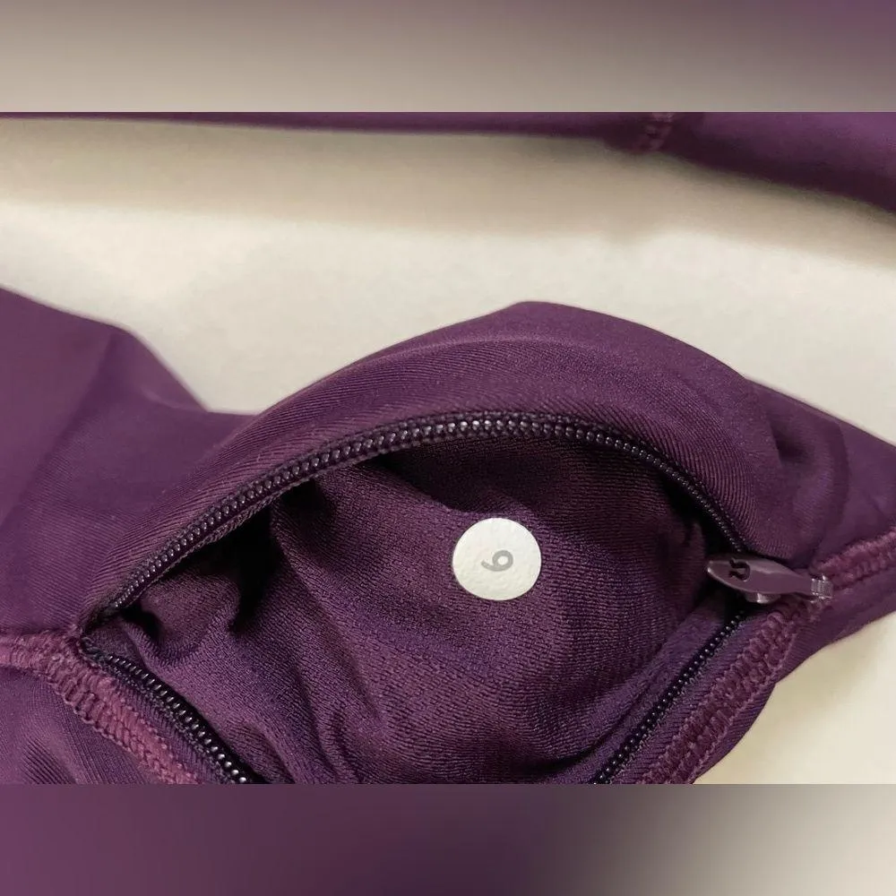 Lululemon First Mile 1/2 Zip Pullover Long Sleeve in Magenta Size 6 - Image 12