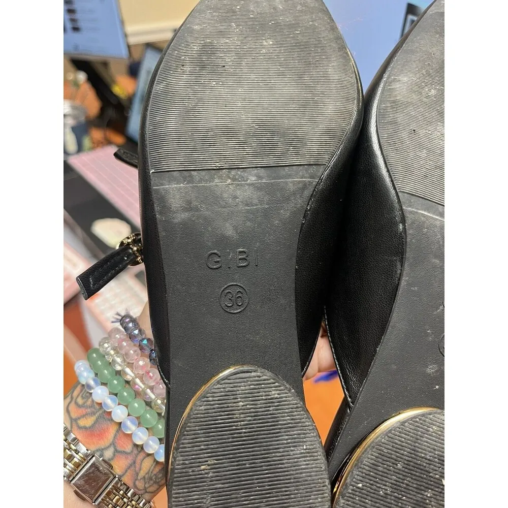 Womens Pointed Mule Flats Semi - Image 5