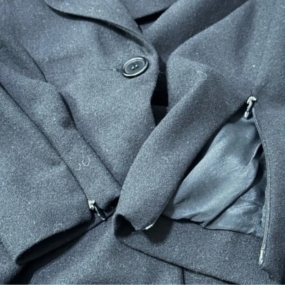 Alexander McQueen Women’s 38 4 S Black Slouch Pockets One Button Jacket Blazer - Image 10