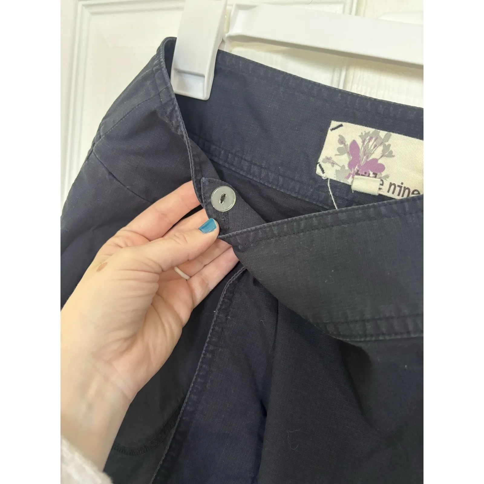 Title Nine Black Ripstop Snap Skirt Size 6 Pickleball Tennis Golf Athletic Skirt - Image 5