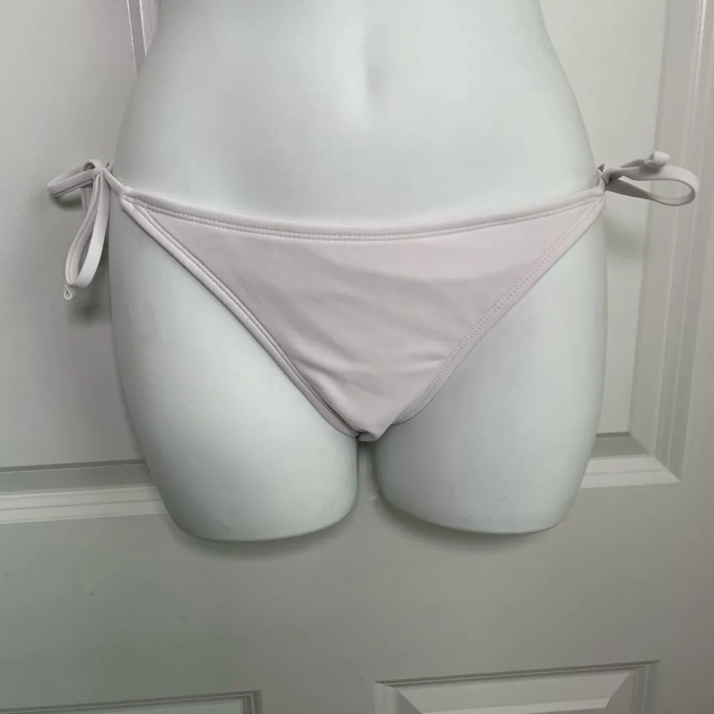 Xhilaration High Rise Side Ties White Bikini Medium - Image 8