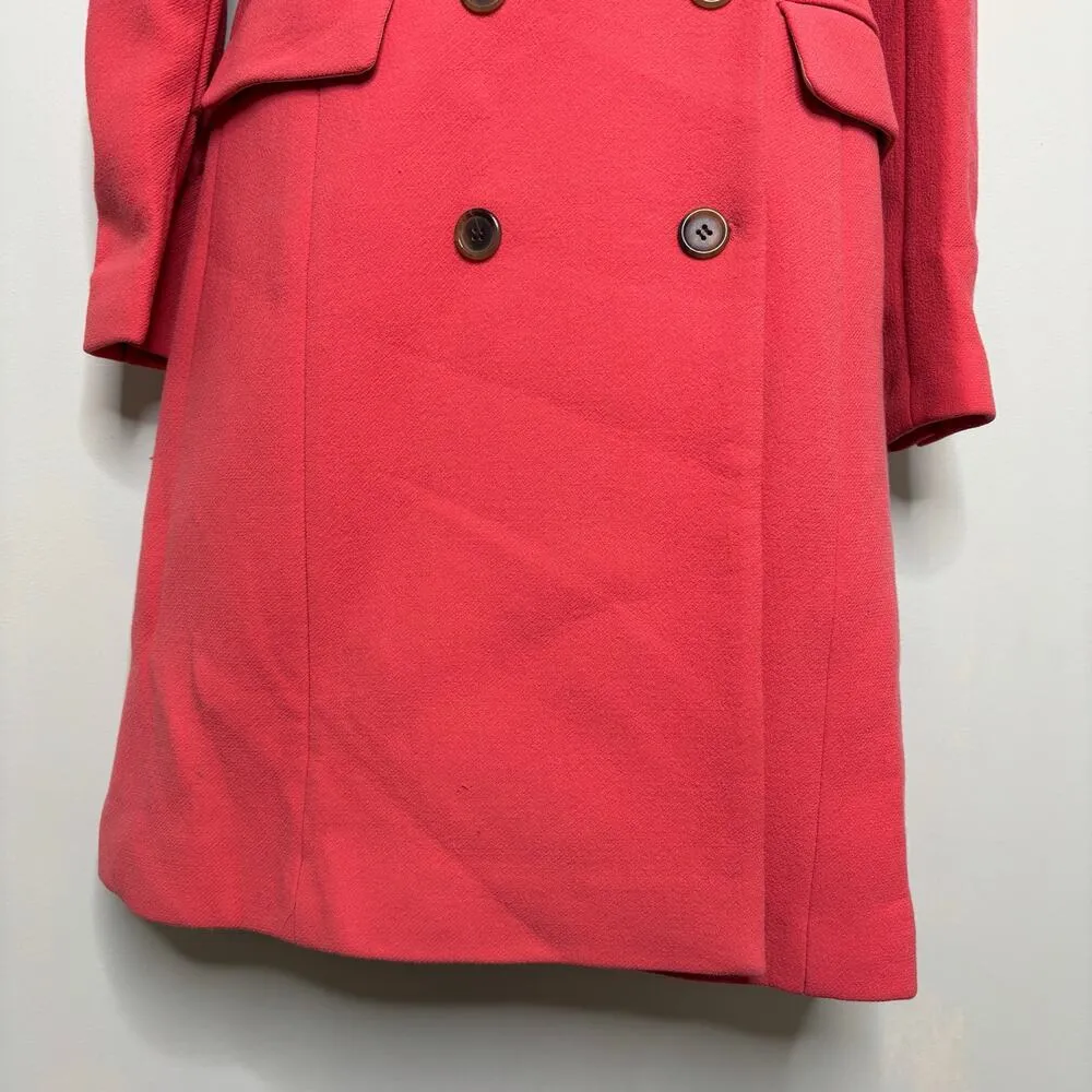 J. Crew Double Cloth Manifattura di Carmignano Wool Blend Lady Day Coat Pink 2 - Image 3
