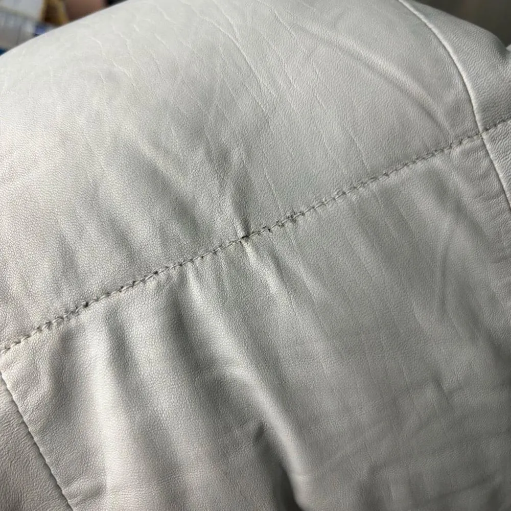 NWT Bod & Christensen Pearl Blue Nova Leather Long Puffer Coat MSRP $895 - Image 16