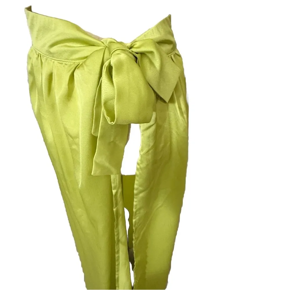 Boohoo Satin Beach Set Lime Size Medium - Image 4