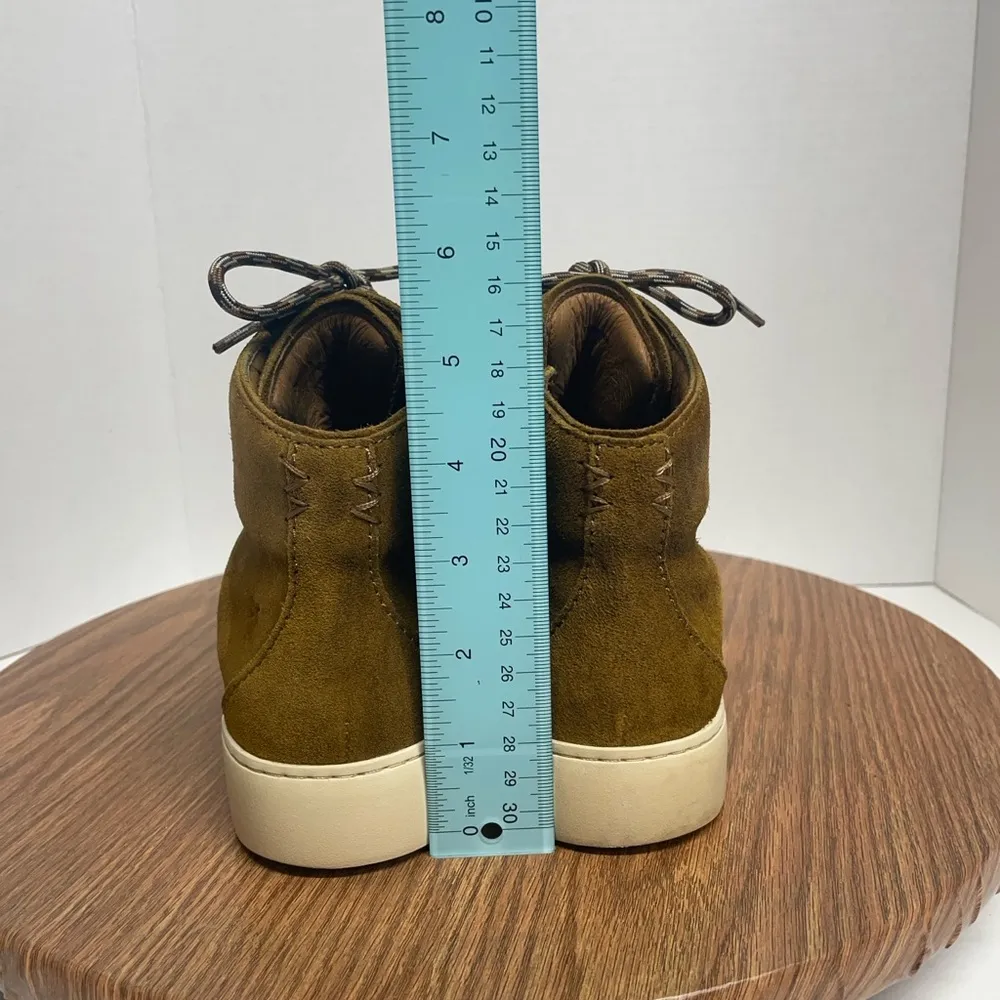 Frye Lena Hiker Women’s High Suede Side Zip Sneakers Ankle Boots Wheat Size 7 M - Image 5