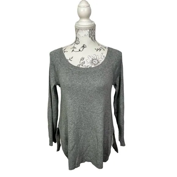 Favorite Daughter Off‎ the Shoulder Cashmere Blend Slouchy Sweater Size XS NWT Gray - Image 3