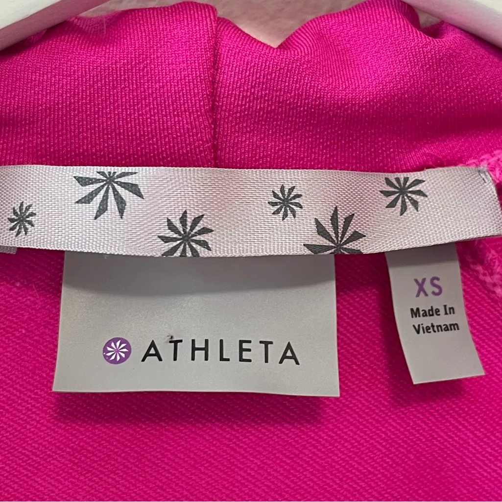 Athleta Neon Pink Circuit Rushed Full Zip Hoodie Jacket XS - Image 9