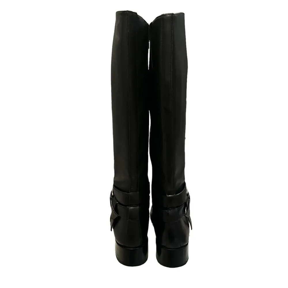 Cole Haan Briarcliff Black Leather Riding Boots, Sz 8 - Image 8