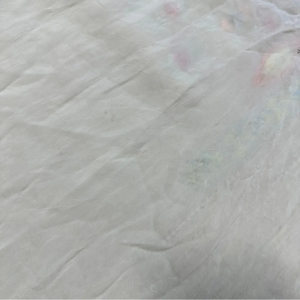 Johnny Was Women’s Floral Embroidered V-Neck Blouse Top Sheer in Mint Green 1X - Image 15