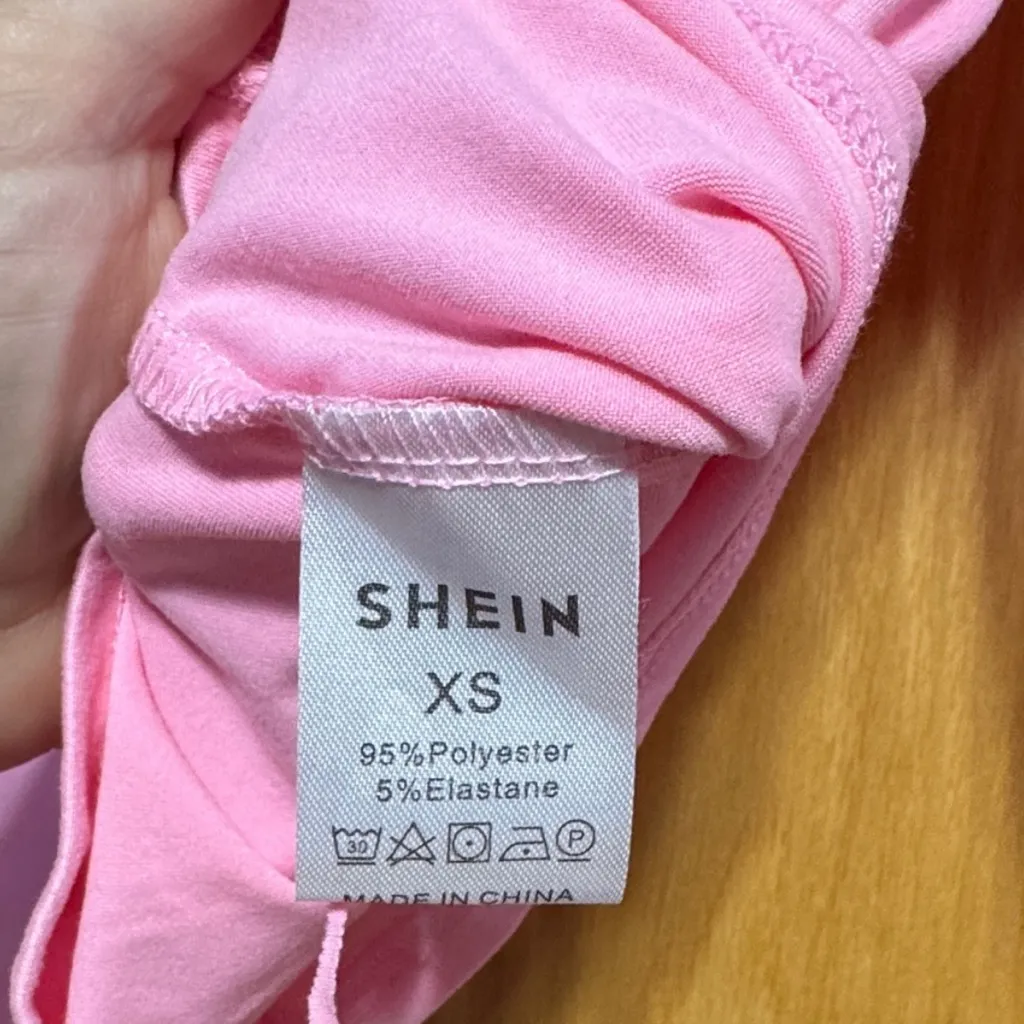 SHEIN Light Pink Long Sleeve Top - Image 3