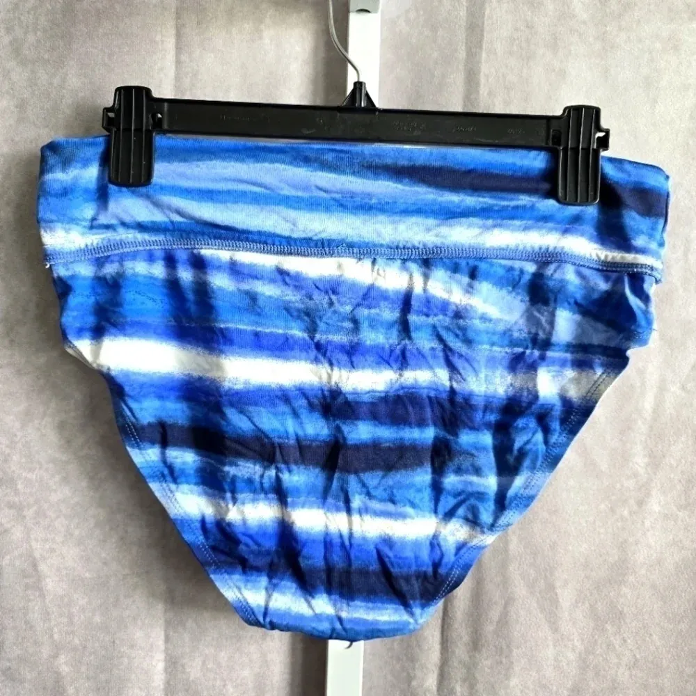 Tommy Bahamas Blue Bikini Bottoms Swimwear Swimsuit Size Medium - Image 2