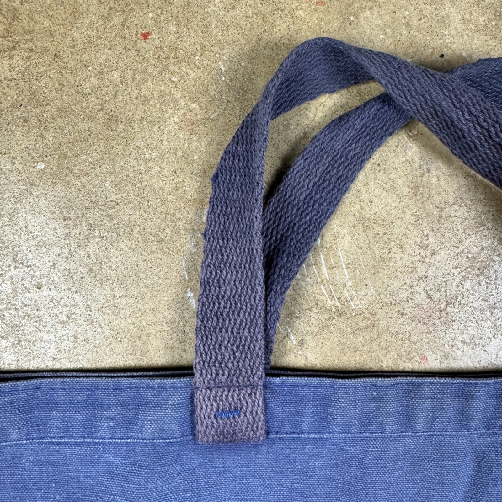 Vtg Blue Canvas Tote Bag‎ I Make The Difference Bellsouth Saul Bass Logo - Image 4