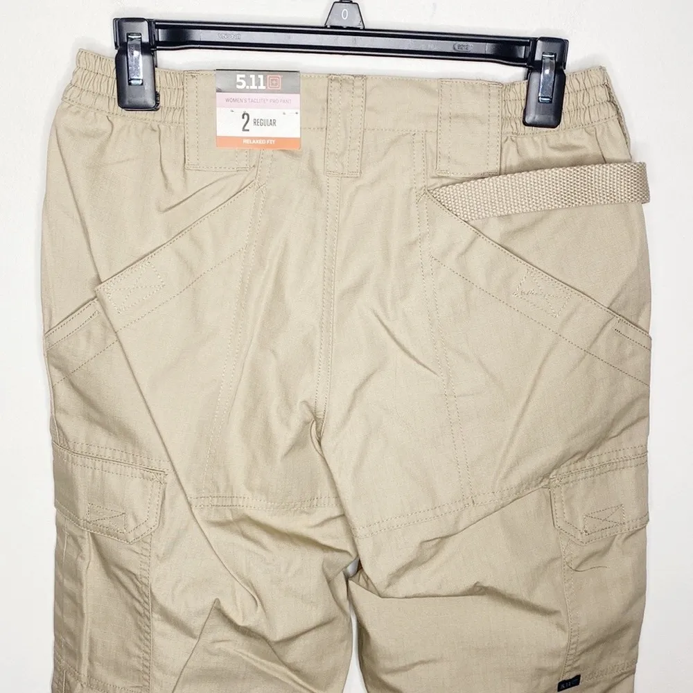 5.11  tactical taclite pro ripstop relaxed fit pants in khaki size 2 - Image 86