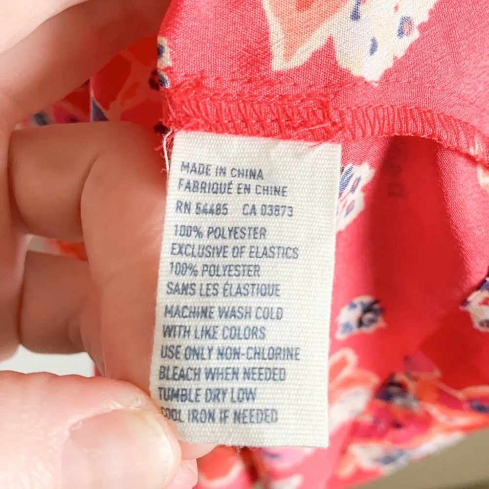 American Eagle Red Floral Mini Dress Y2K - Image 9