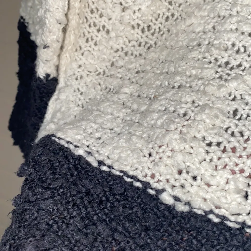 Free People sweater rugby songbird boucle‎ popcorn loose knit Stripe Pullover - Image 6