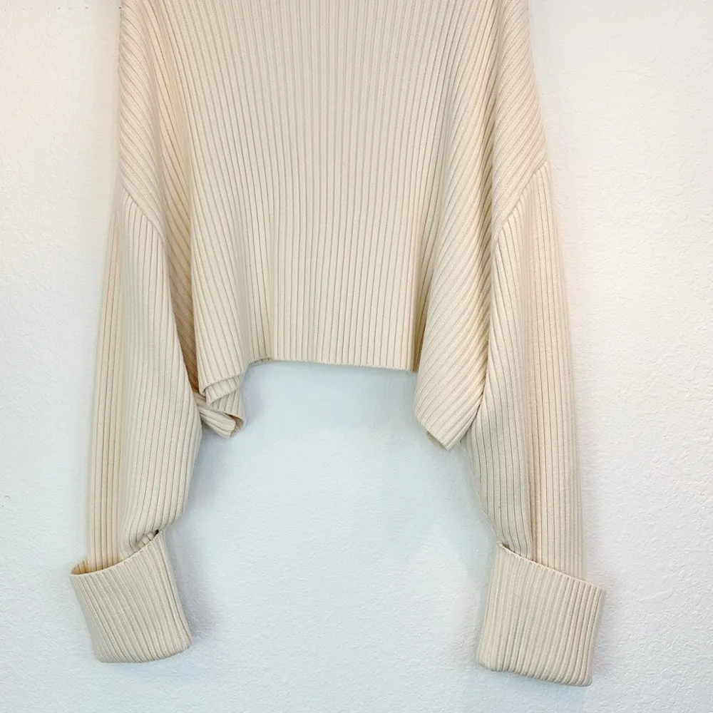 Solace London Nosara Extended Cuffed Sleeve Turtleneck Sweater US Size 6 - Image 13