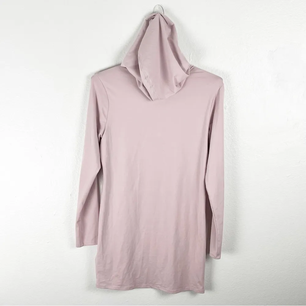 THE NORTH FACE Flashdry Light Pink Long Sleeves Hooded Lightweight Top Medium - Image 2