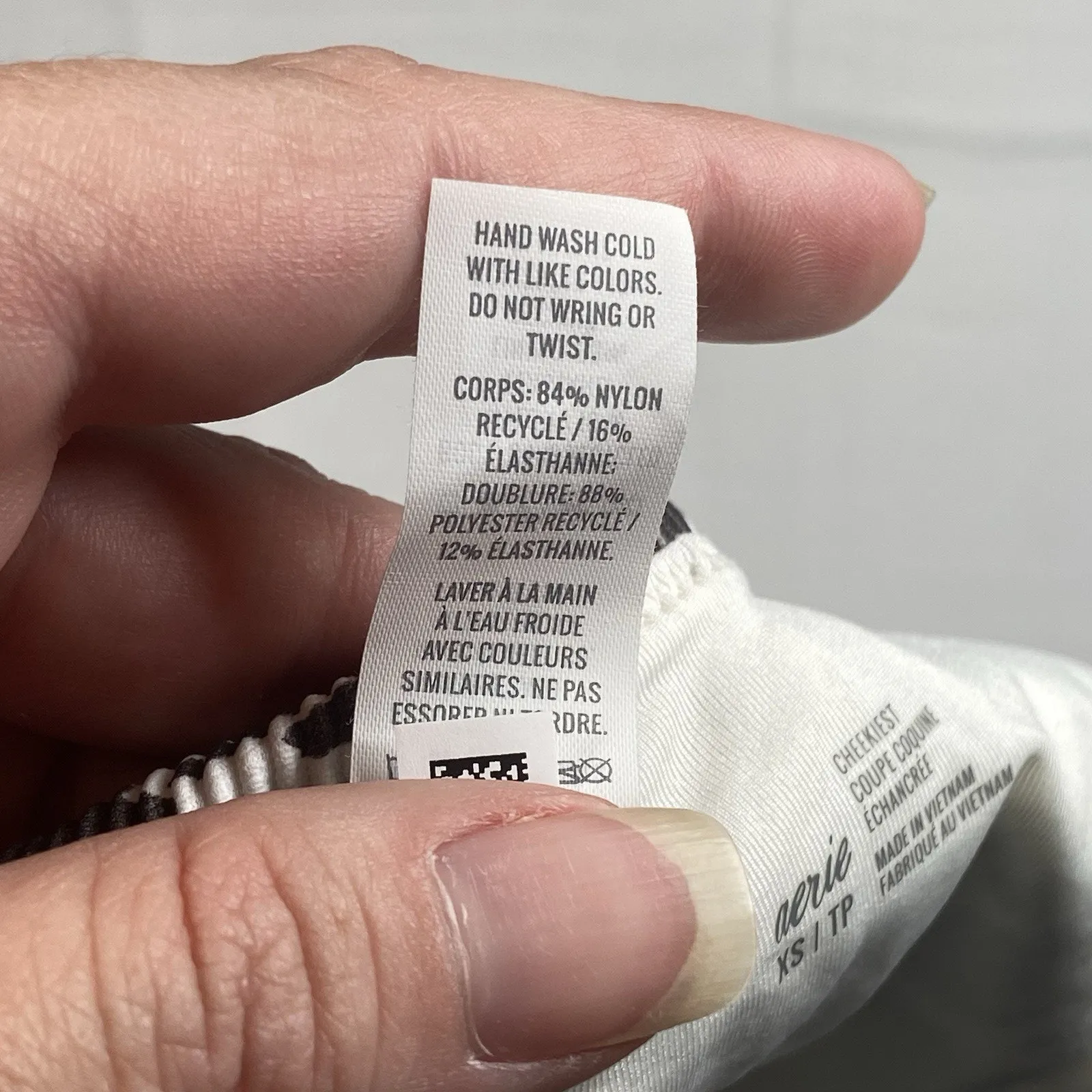 Aerie Bikini Bottoms Womens Size XS Cheekiest Zebra Print NWT Black White - Image 5