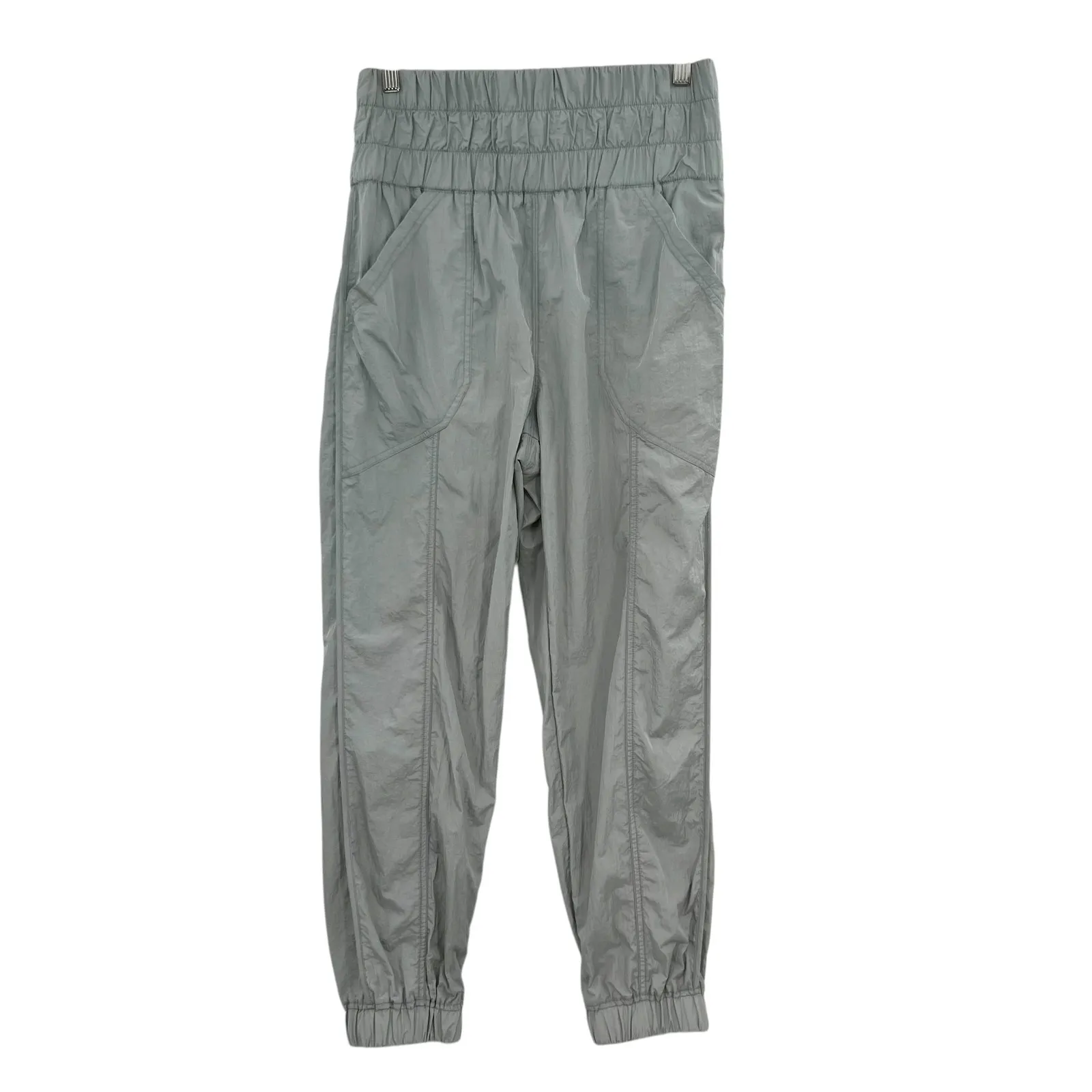 Free People Movement‎ Way Home Joggers Pants Nylon Windbreaker Gray Size Small - Image 3
