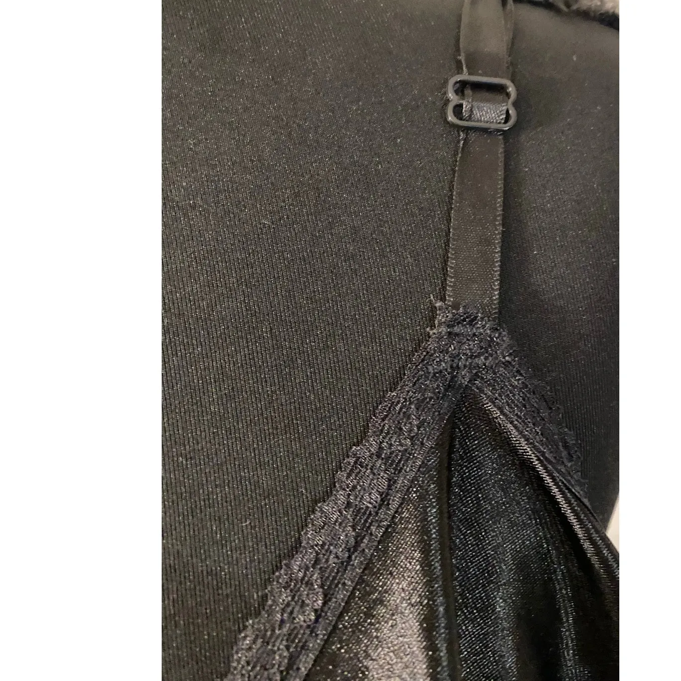 Intimo Amore Black Lace Corset Bustier Vintage Y2K Burlesque Garter Top - Image 6