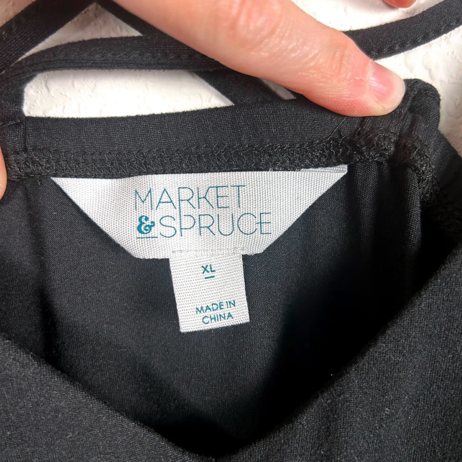 Market & Spruce Black Maxi Dress Criss Cross‎ Back Sleeveless XL - Image 9