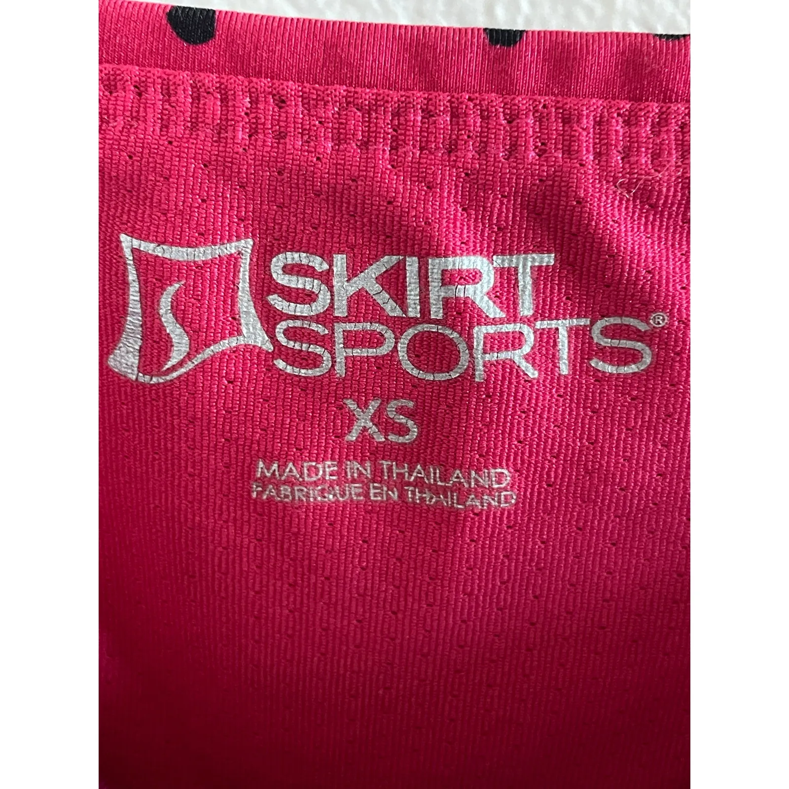 Skirt Sports Pink Polka Dot Athletic Skort Size XS - Image 6