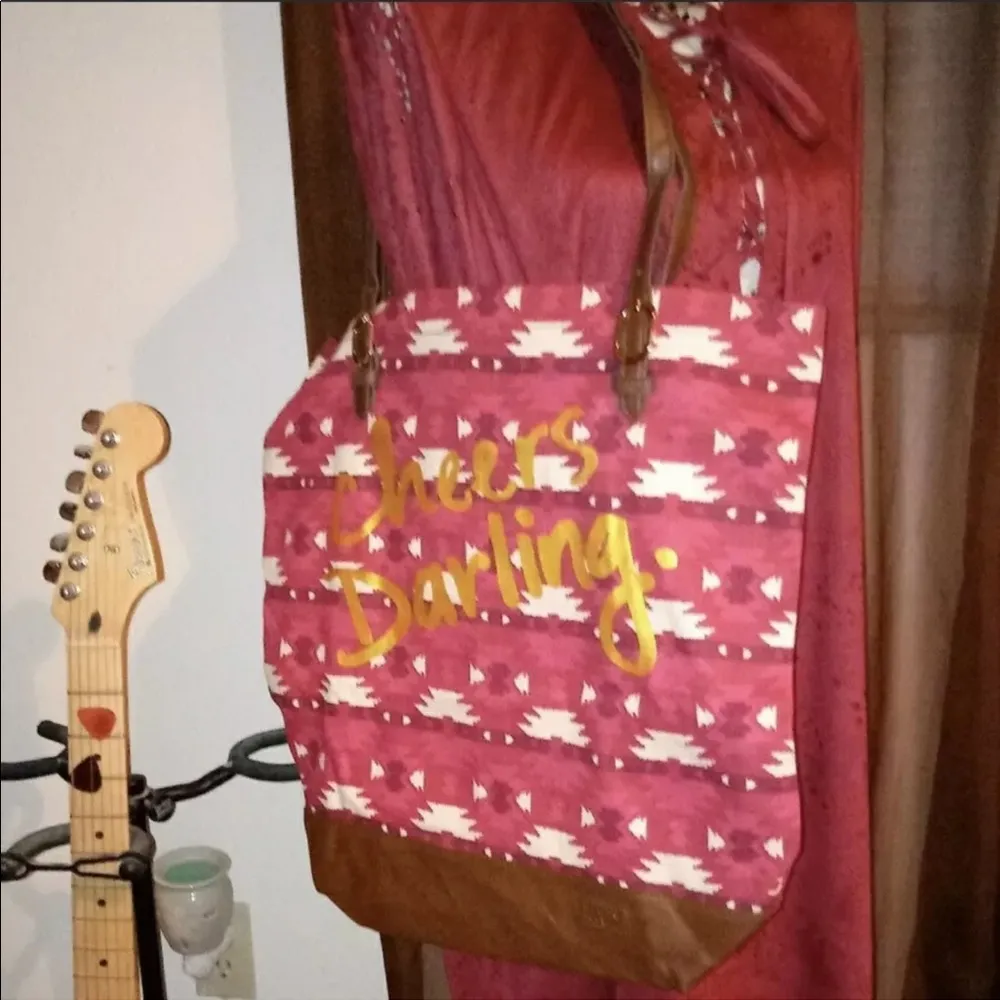 Sloan Ranger Cheers Darling Aztec Canvas Tote - Image 2