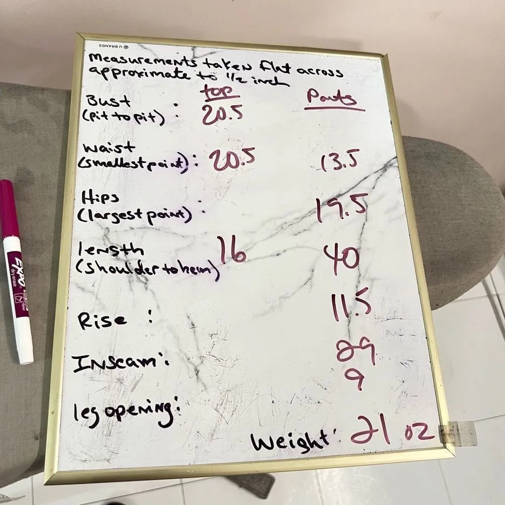 Danielle Bernstein Women's Weworewhat Stripe Crop Top Sz S Pants Sz 0 2Pc Set - Image 16