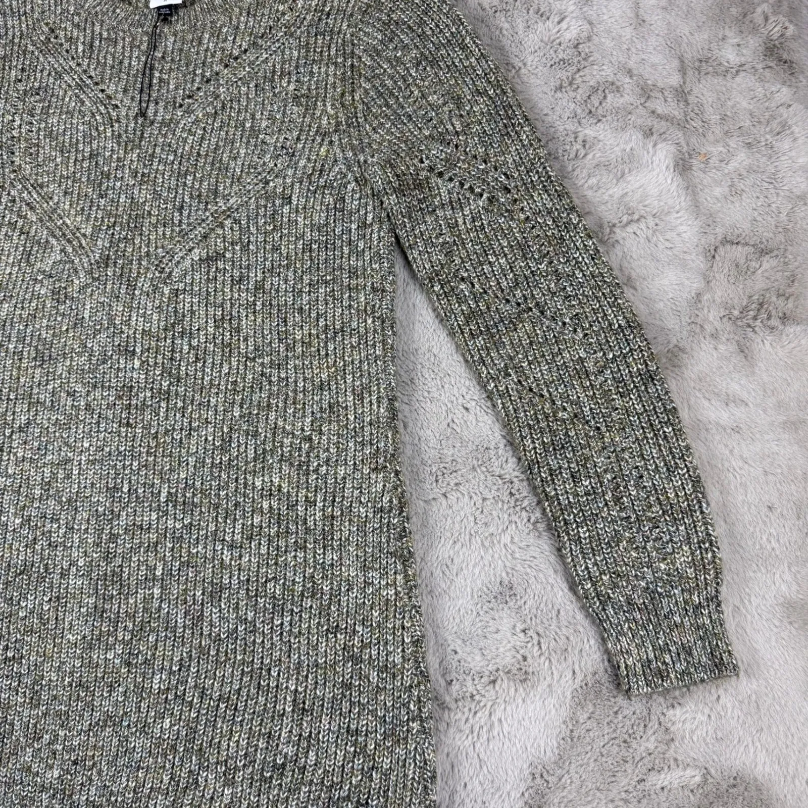 Cabi Sweater Dress Knit‎ Long Sleeve Casual Warm Comfy Olive Green M Minimalist - Image 8