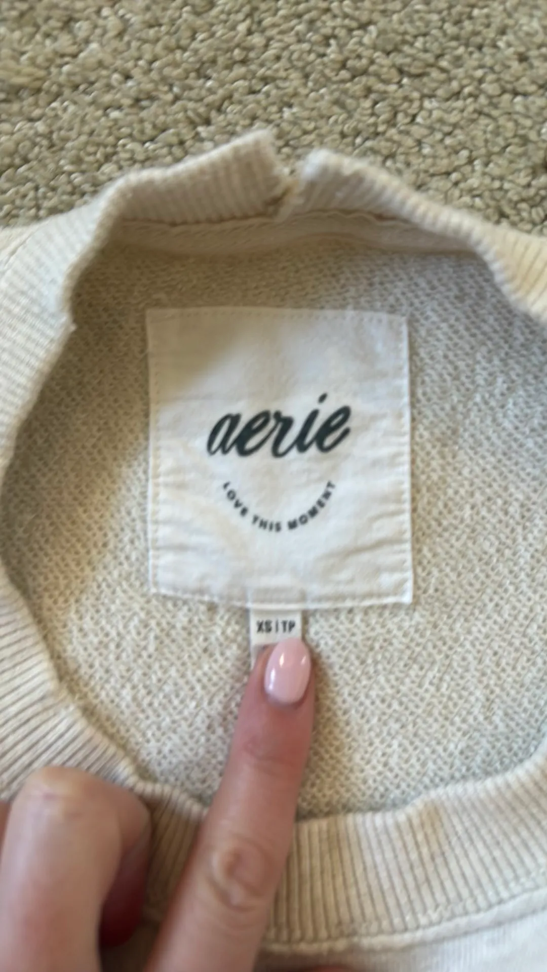 Tan Oversized Crewneck - Image 3