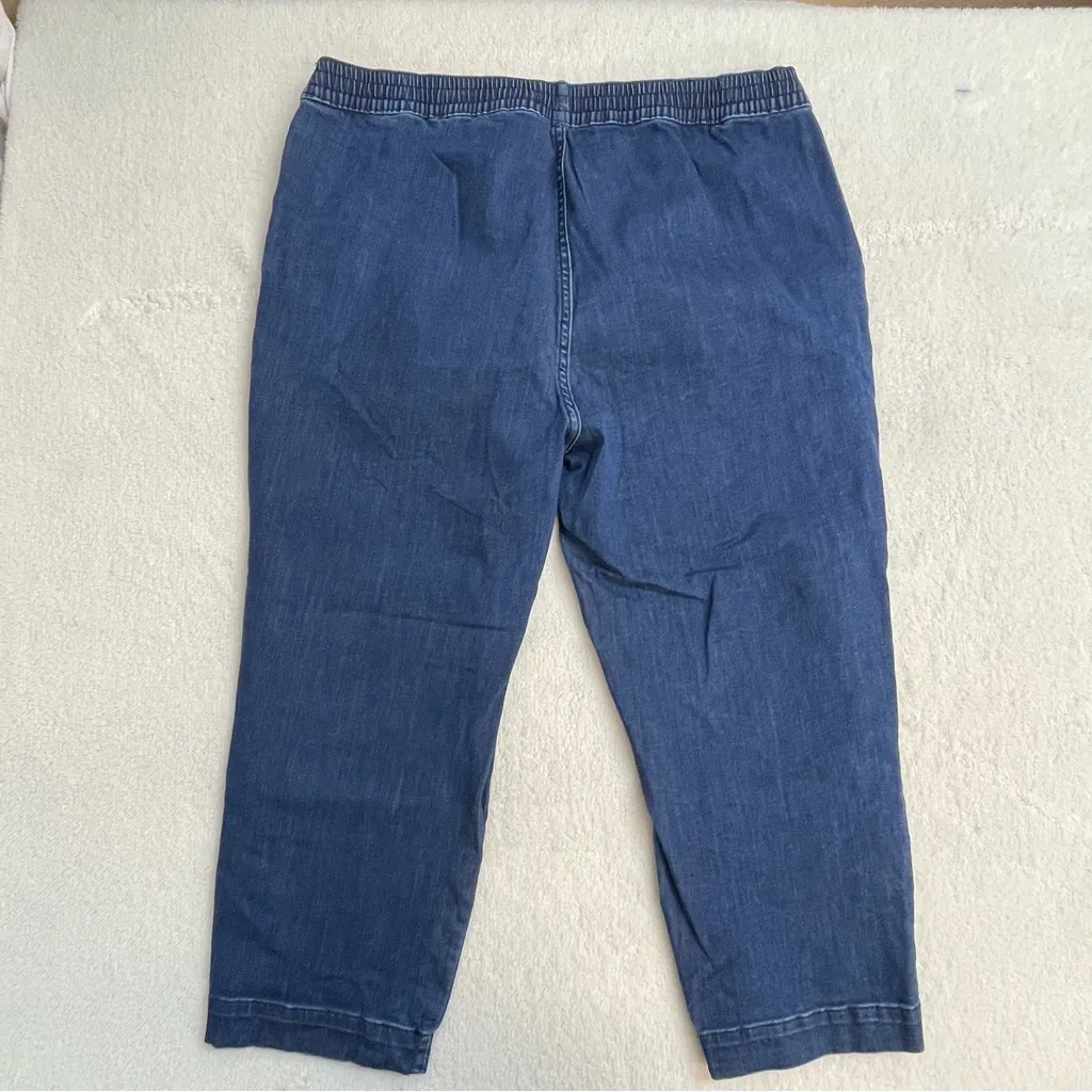 Women's Blue Cropped Jeans Size undefined - Image 5