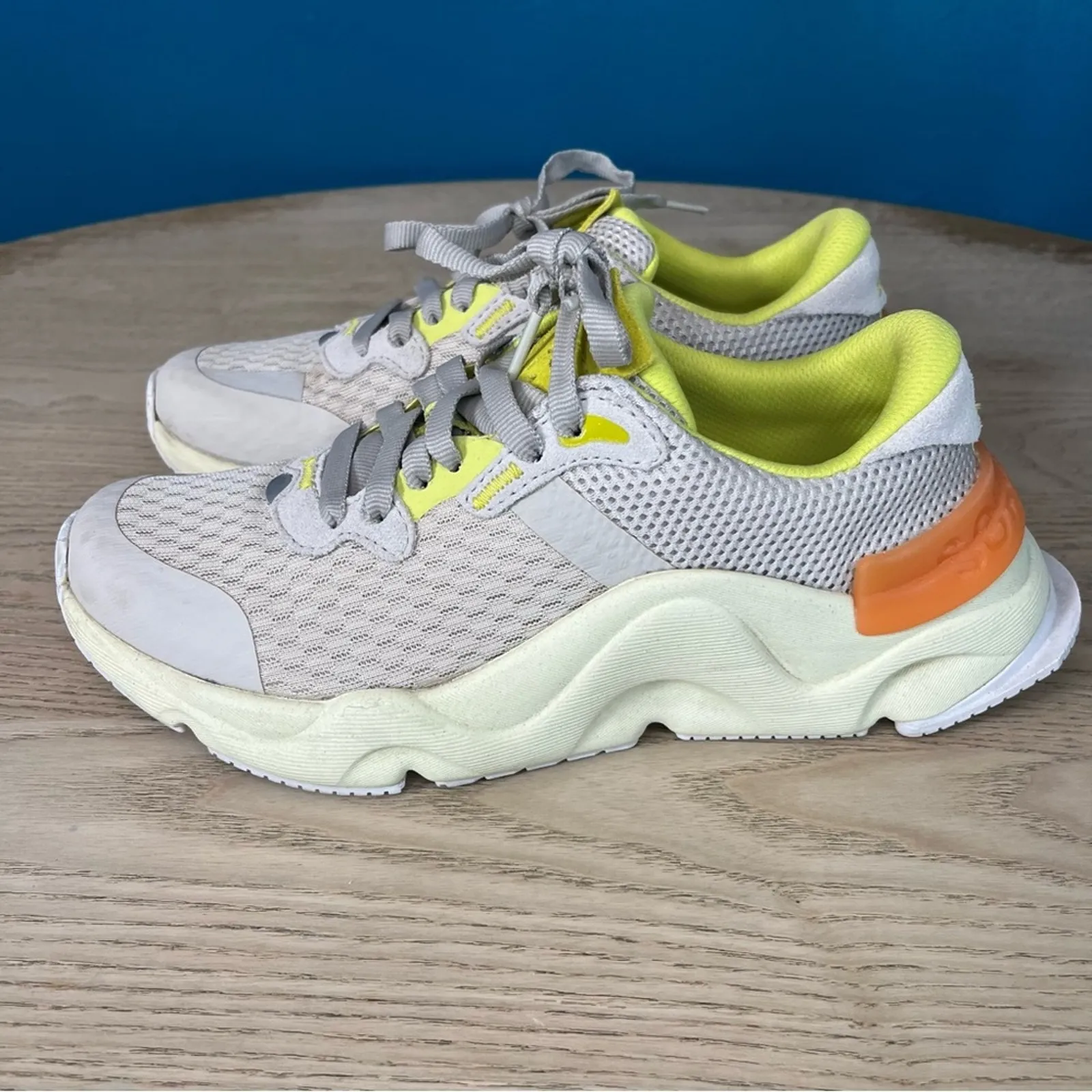 Sorel Kinetic RNEGD Float Lace Up Sneakers Dark Stone/Bolt Women’s 7 - Image 4