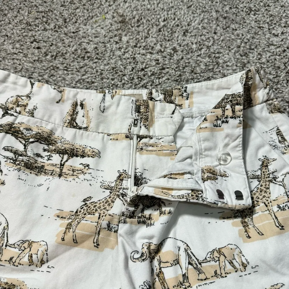 Banana Republic Safari Animal Print Chino Shorts Women’s Size 2 - Image 3
