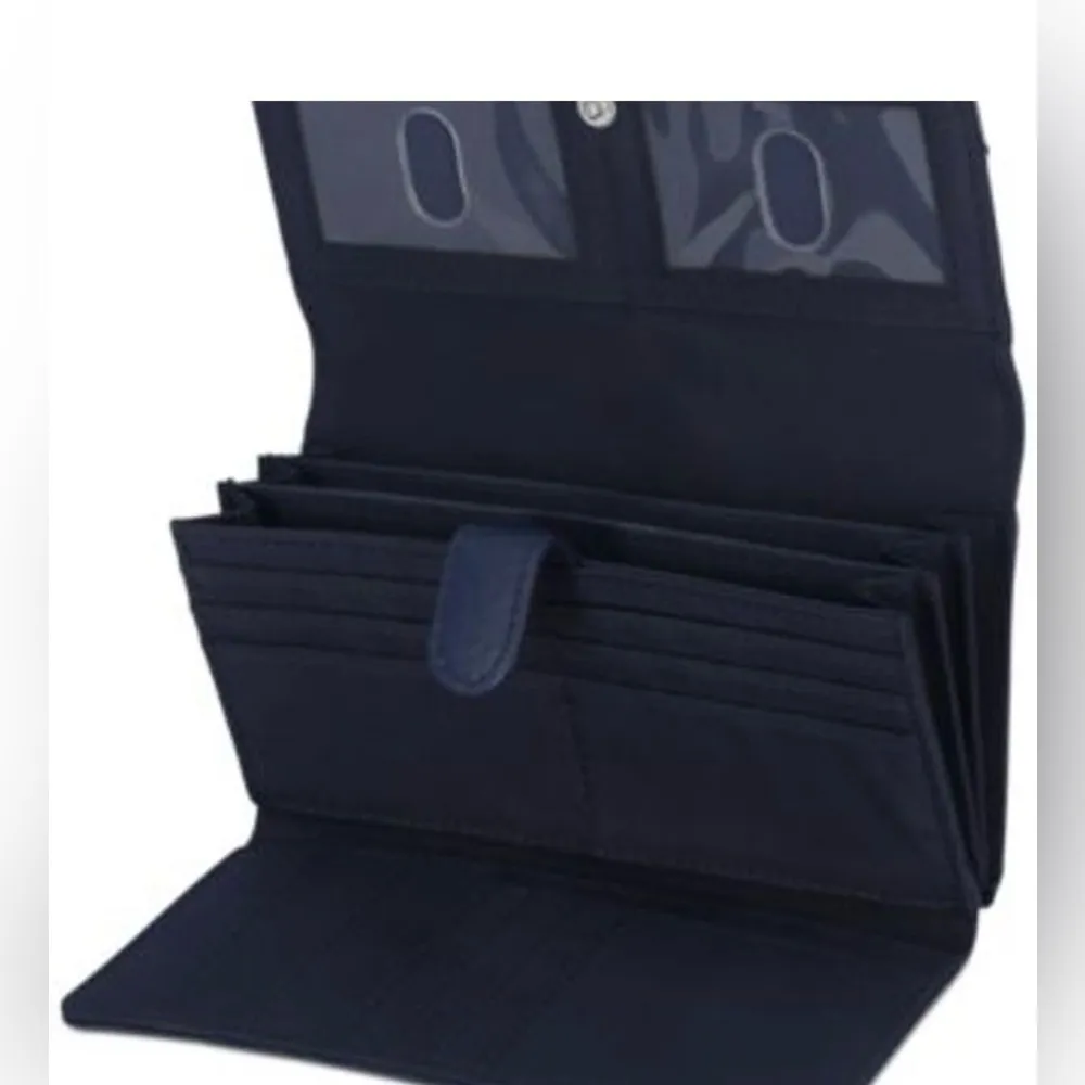 Giani Bernini Receipt Wallet in Navy Blue NWT - Image 2
