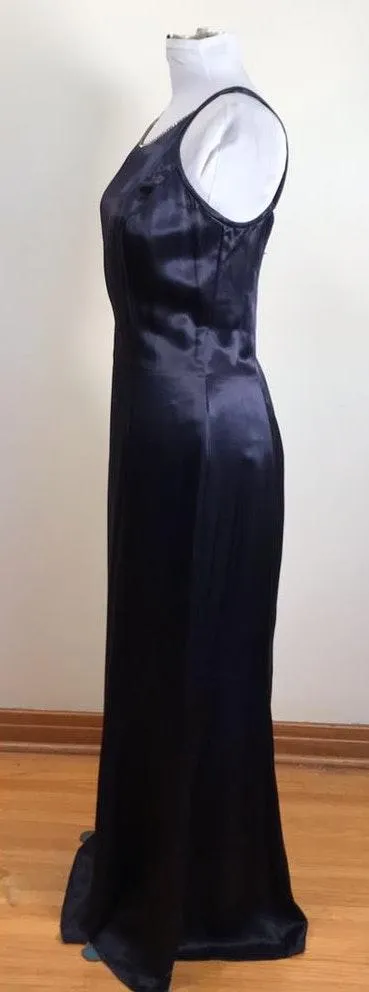Vintage Gunne Sax Navy Blue Maxi Dress - Image 4