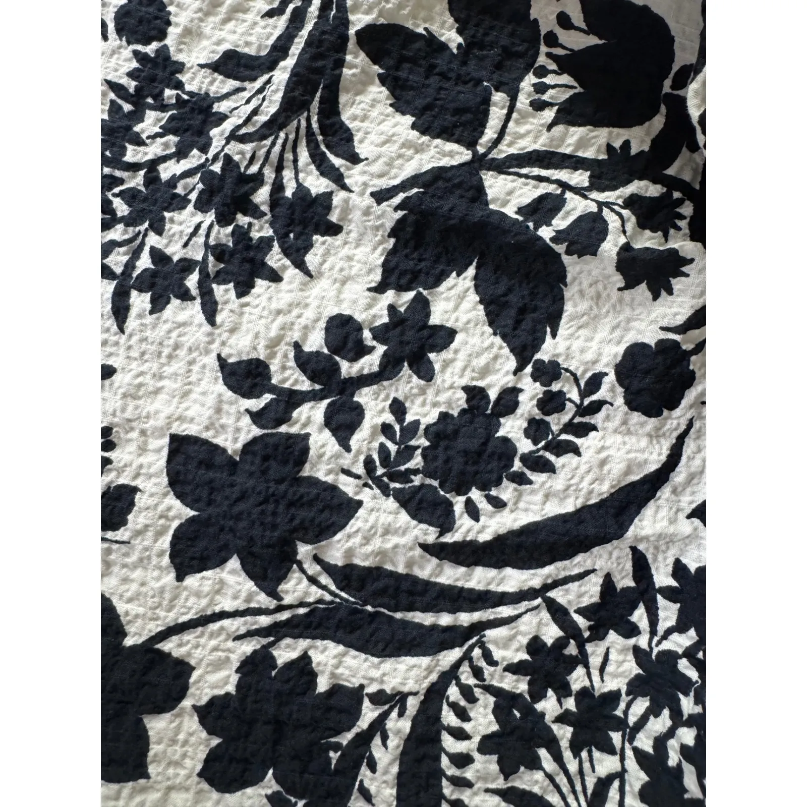 MISA Los Angeles Off The Shoulder Floral Print Smocked Waist Mini Dress XS/S - Image 6