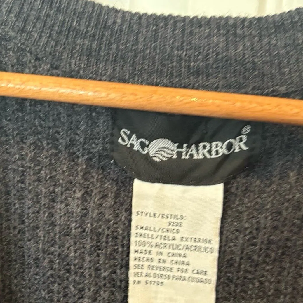 Sag‎ Harbor Gray Cardigan Size Small - Image 6