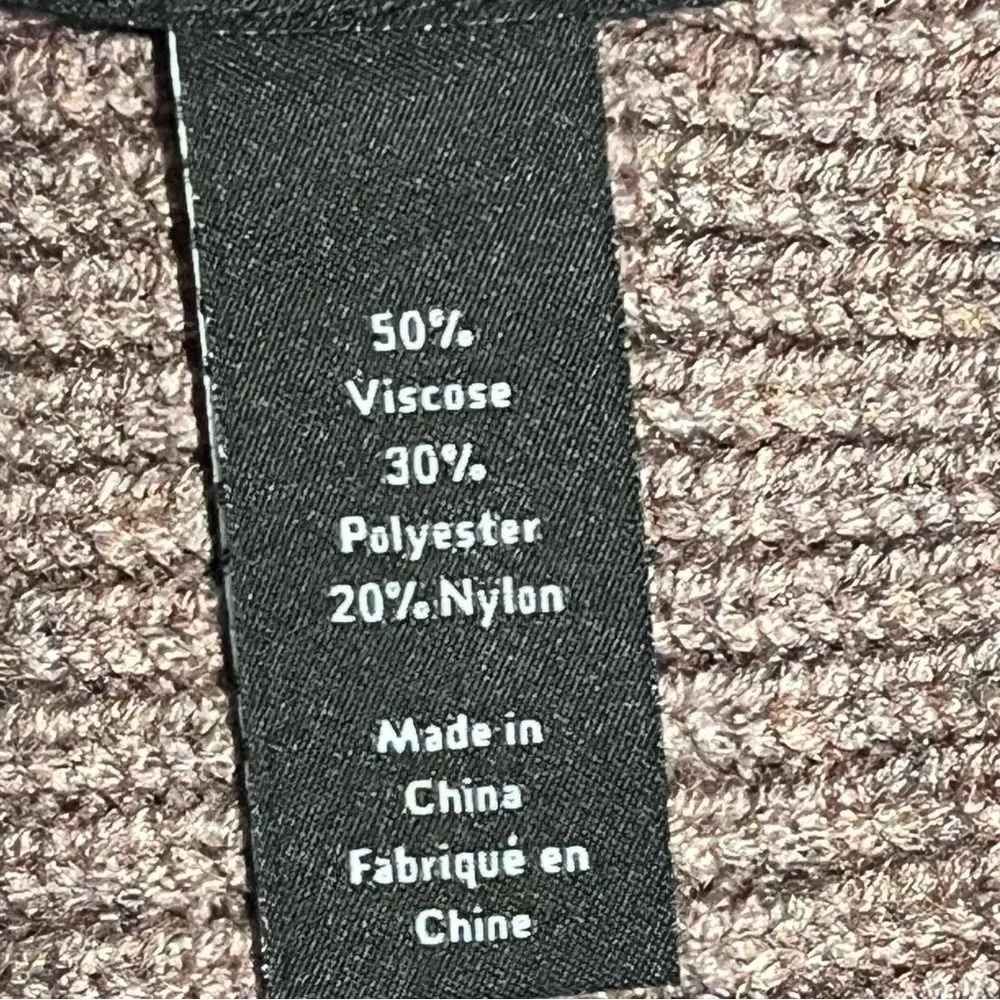 Nordstrom Brown Viscose Blend Beanie One Size - Image 4