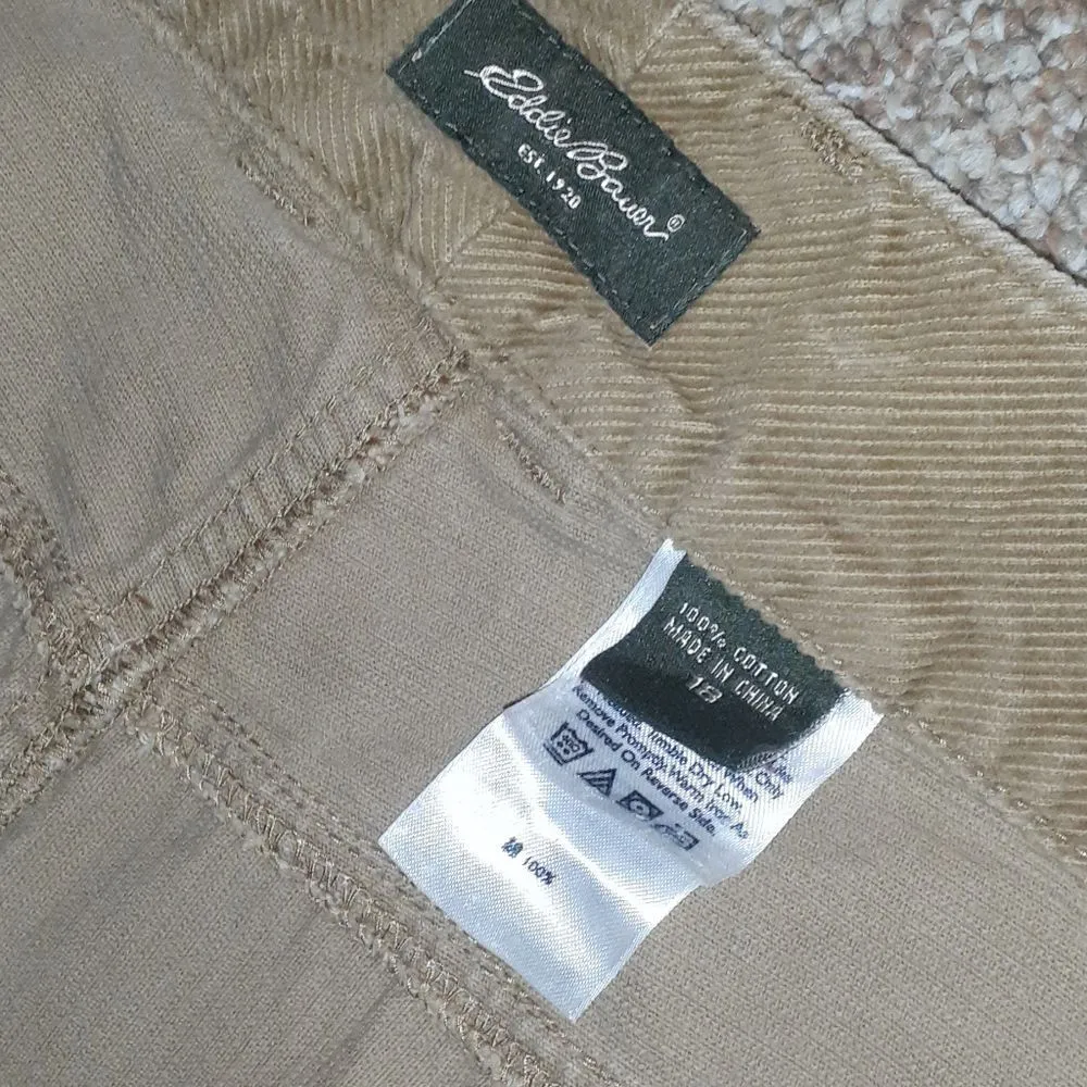 Eddie Bauer Khaki Corduroy Skirt SIZE 18 - Image 2