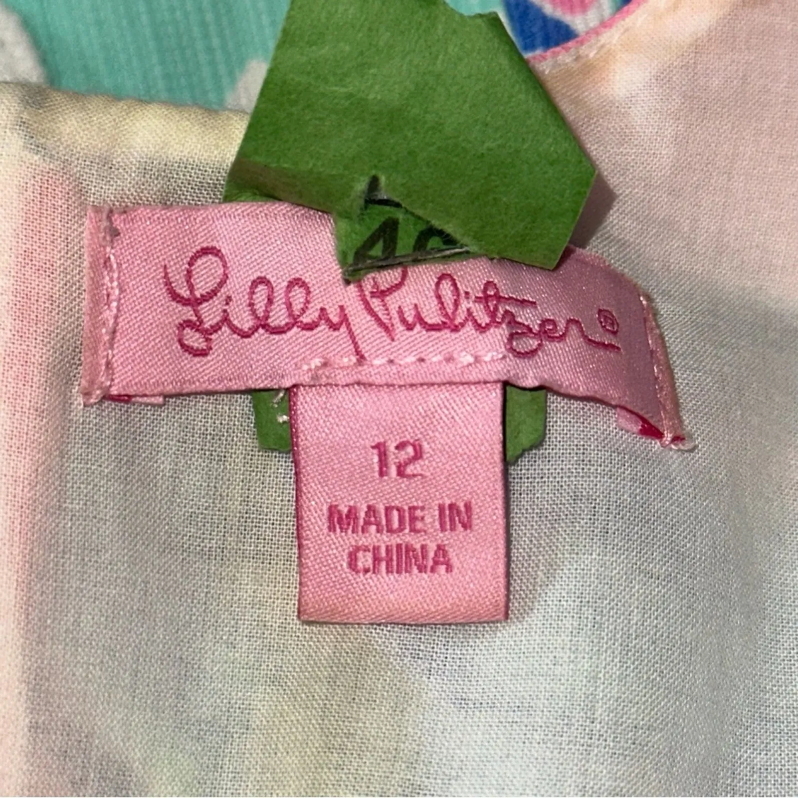 Lilly Pulitzer 12 Blue Pink Pout Cathy Barefoot Princess Lace Back Shift Dress - Image 7