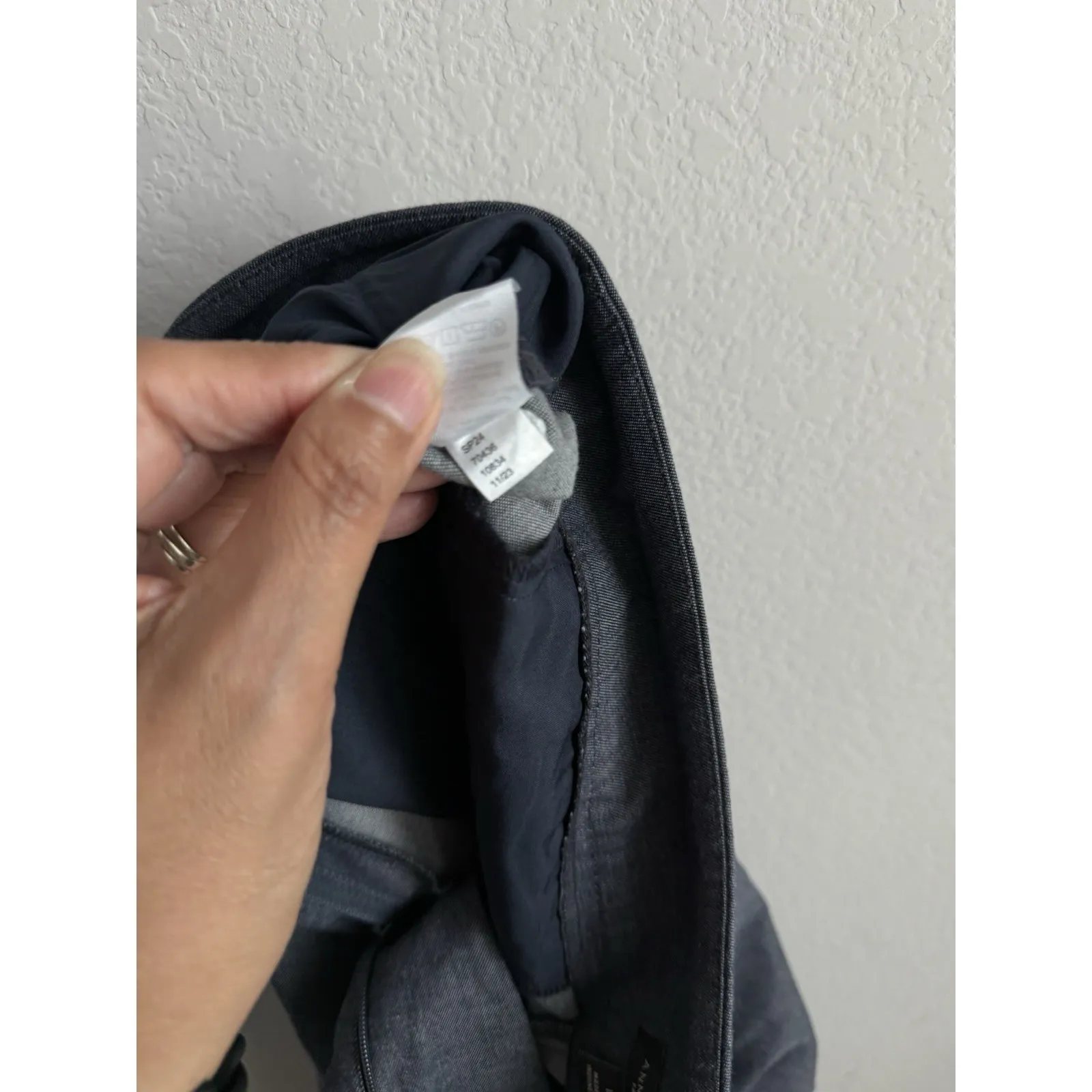 Ann‎ Taylor Chambray Wide Leg Crop Pants Women's Size 10 Business Casual Travel - Image 10