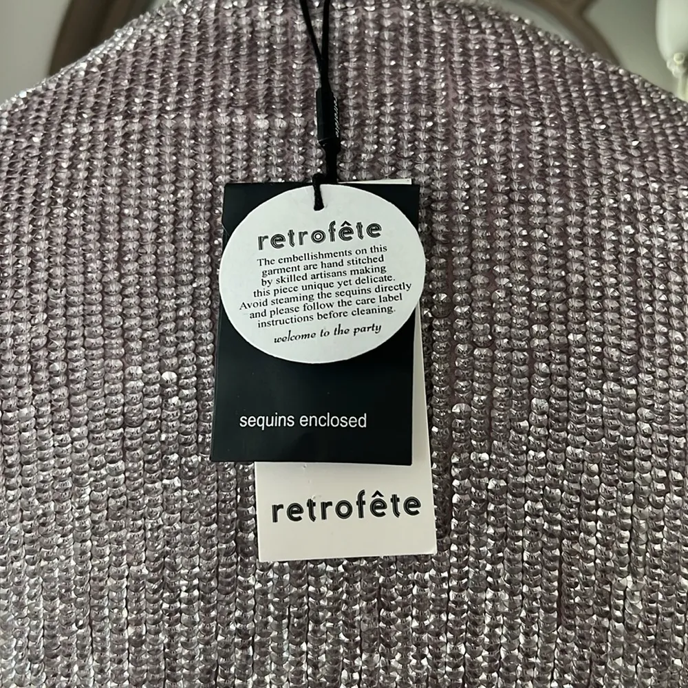 Retrofete Gabrielle Embellished Robe Mini Dress, Revolve XS New w/Tag SOLD OUT! - Image 11