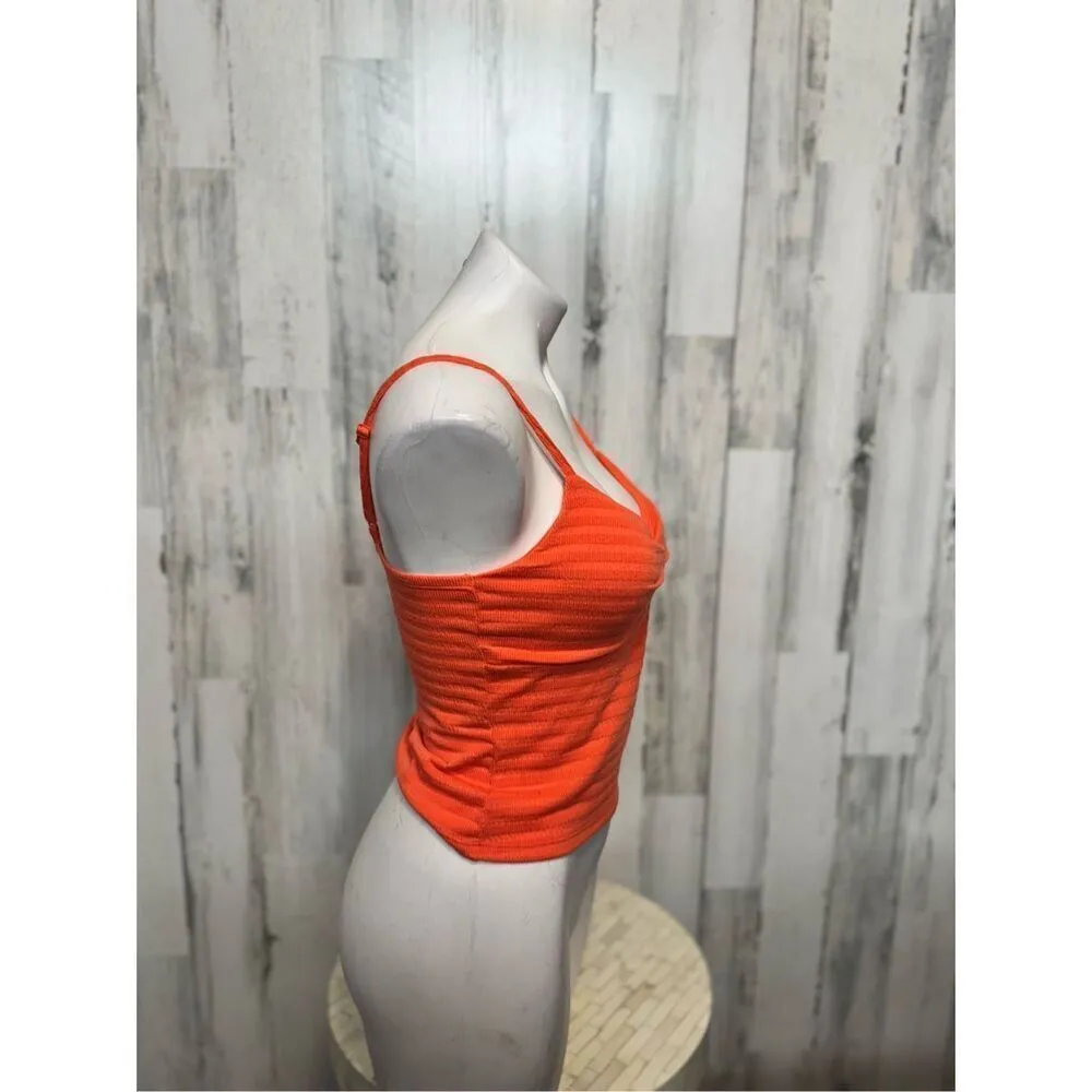Derek heart orange blouse tank top - Image 7